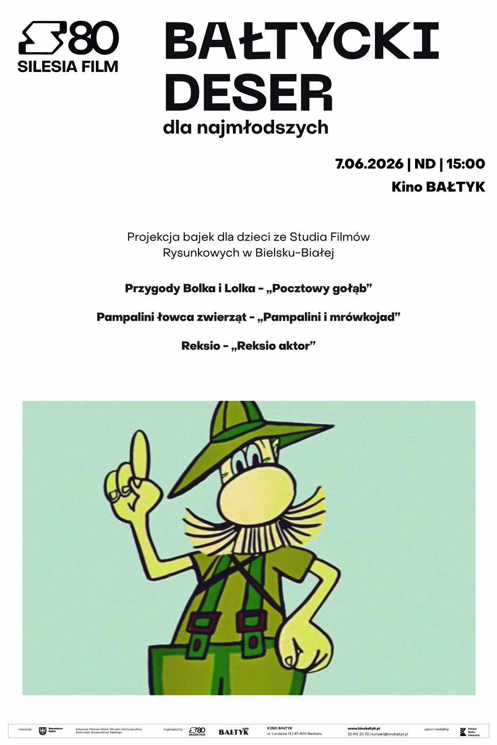 Bałtycki Deser Dla Najmłodszych: Bałtycki Deser Dla Najmłodszych: Bolek i Lolek – „Pocztowy gołąb” | „Pampalini i mrówkojad” | „Reksio aktor”